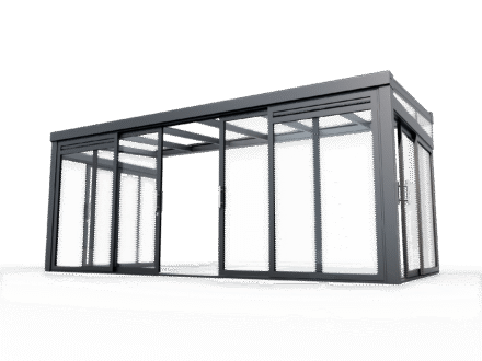 Aluminium-Schiebetür 4-teilig